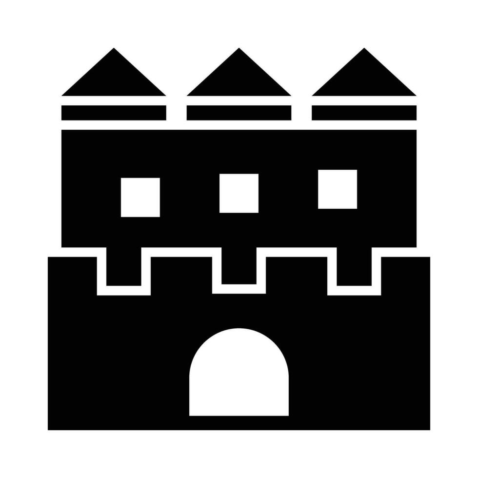 le sable Château vecteur glyphe icône pour personnel et commercial utiliser.