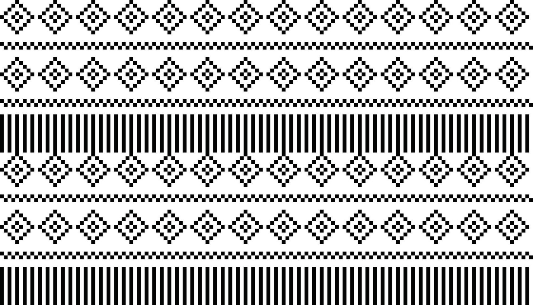 motif ethnique homogène avec une couleur monochrome géométrique abstraite. vecteur