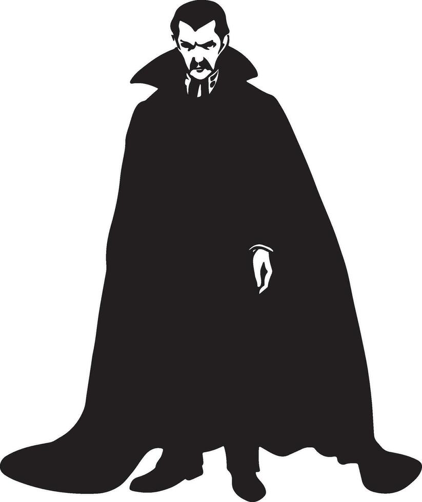 dracula dan vecteur silhouette illustration