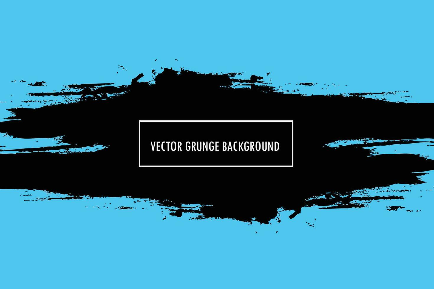 vecteur noir grunge éclaboussure sur bleu arrière-plan, peindre éclaboussures, peindre lignes, grunge éclaboussure vecteur Contexte