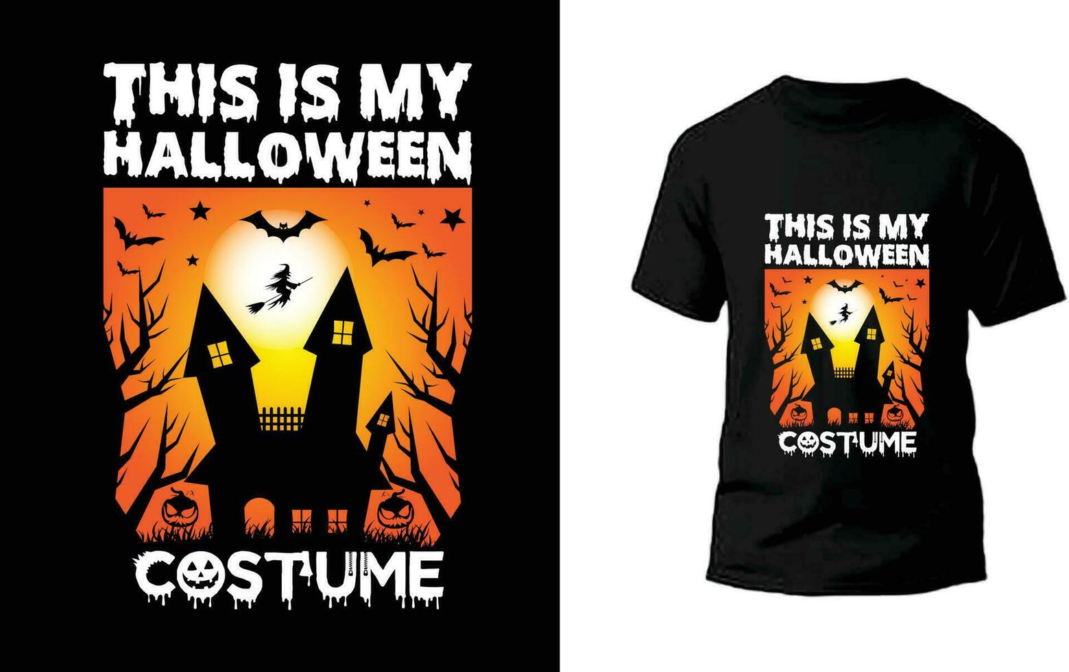 haloween vecteur et Halloween t chemise conception avec arrière-plan, affiche, et bannière conception pour Halloween