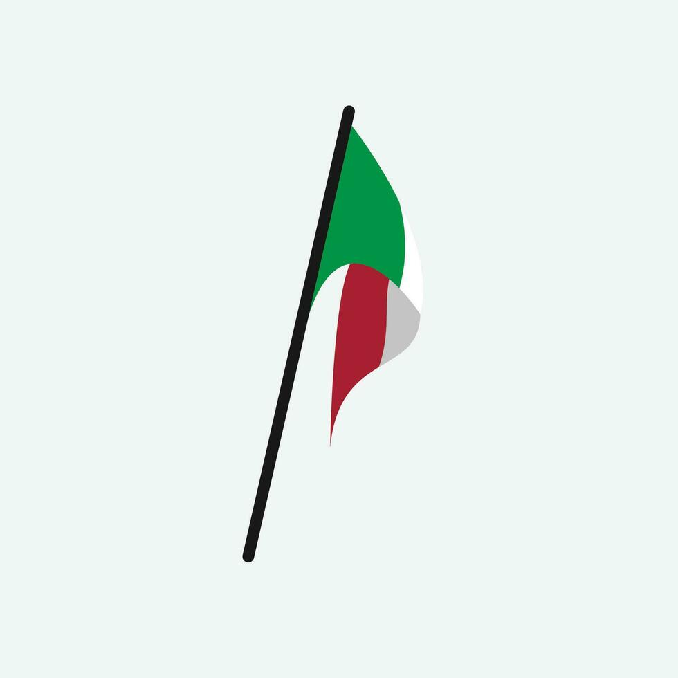 icône du drapeau de l'Italie vecteur