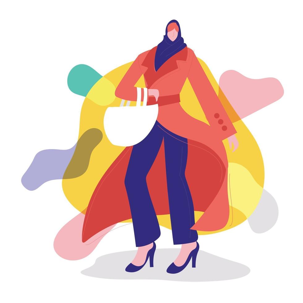 vecteur de concept d'illustration de mode dames