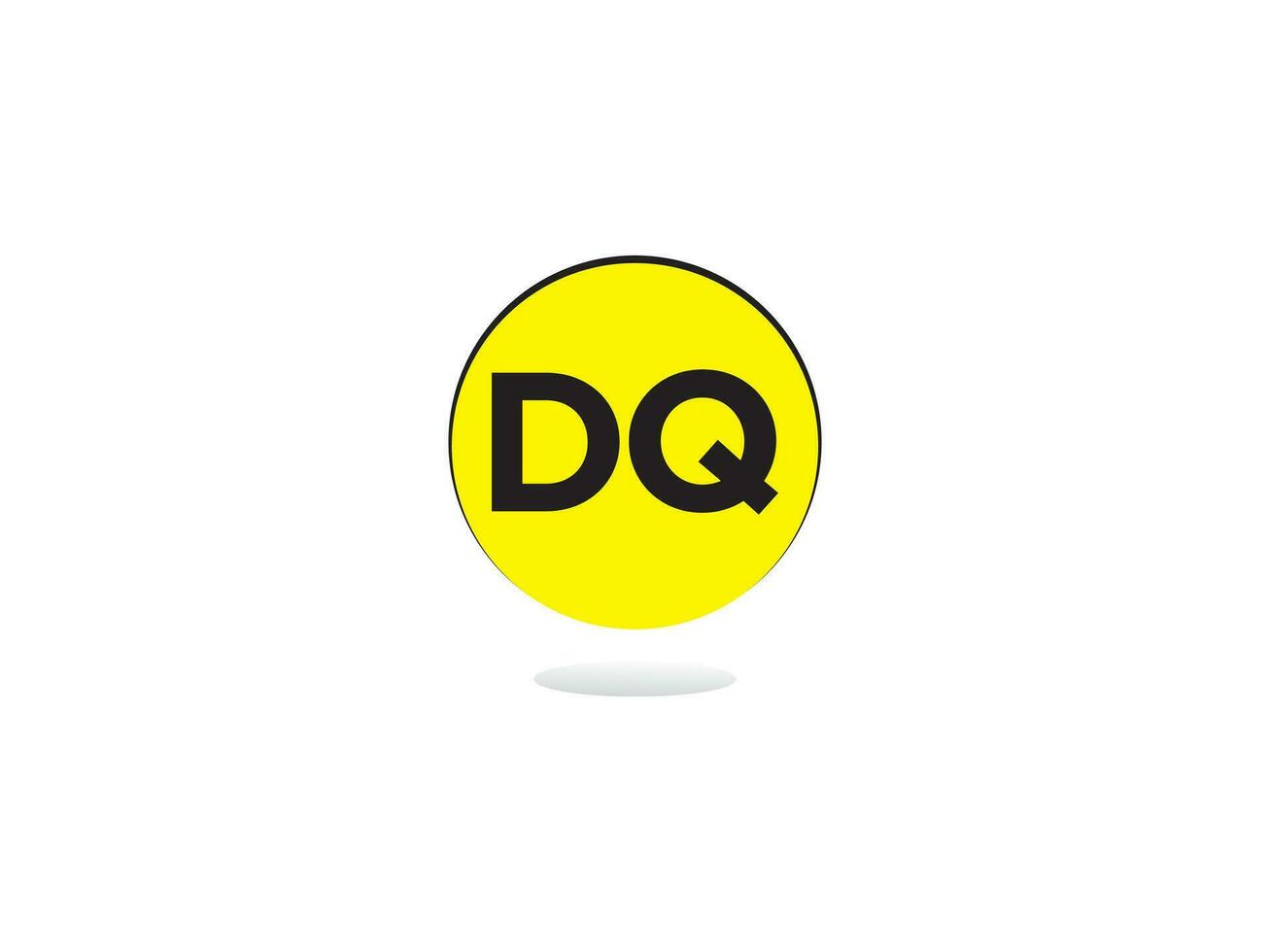 Créatif dq qd logo lettre vecteur icône pour magasin