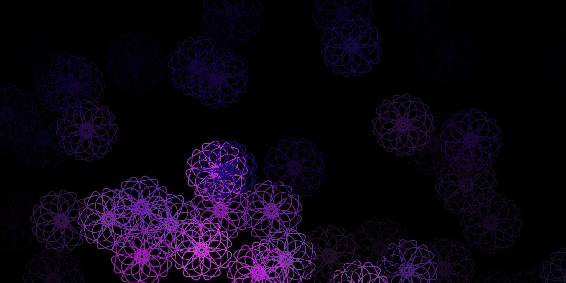 modèle vectoriel violet foncé avec des formes abstraites.