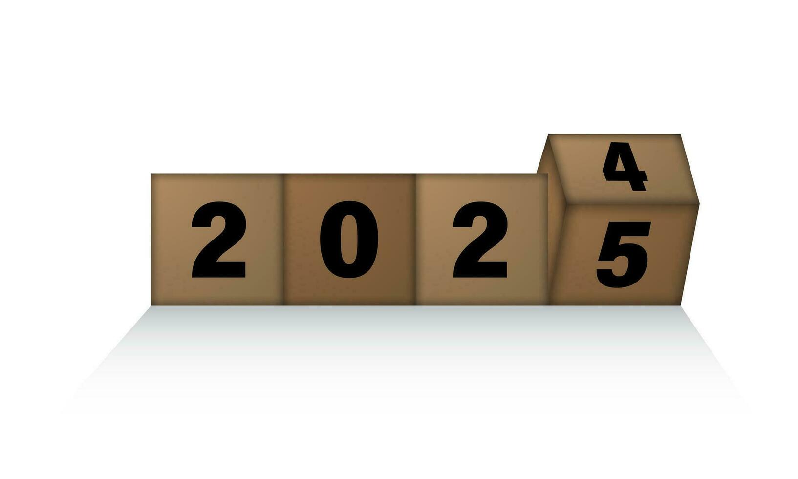 2025 content Nouveau année Contexte conception. vecteur