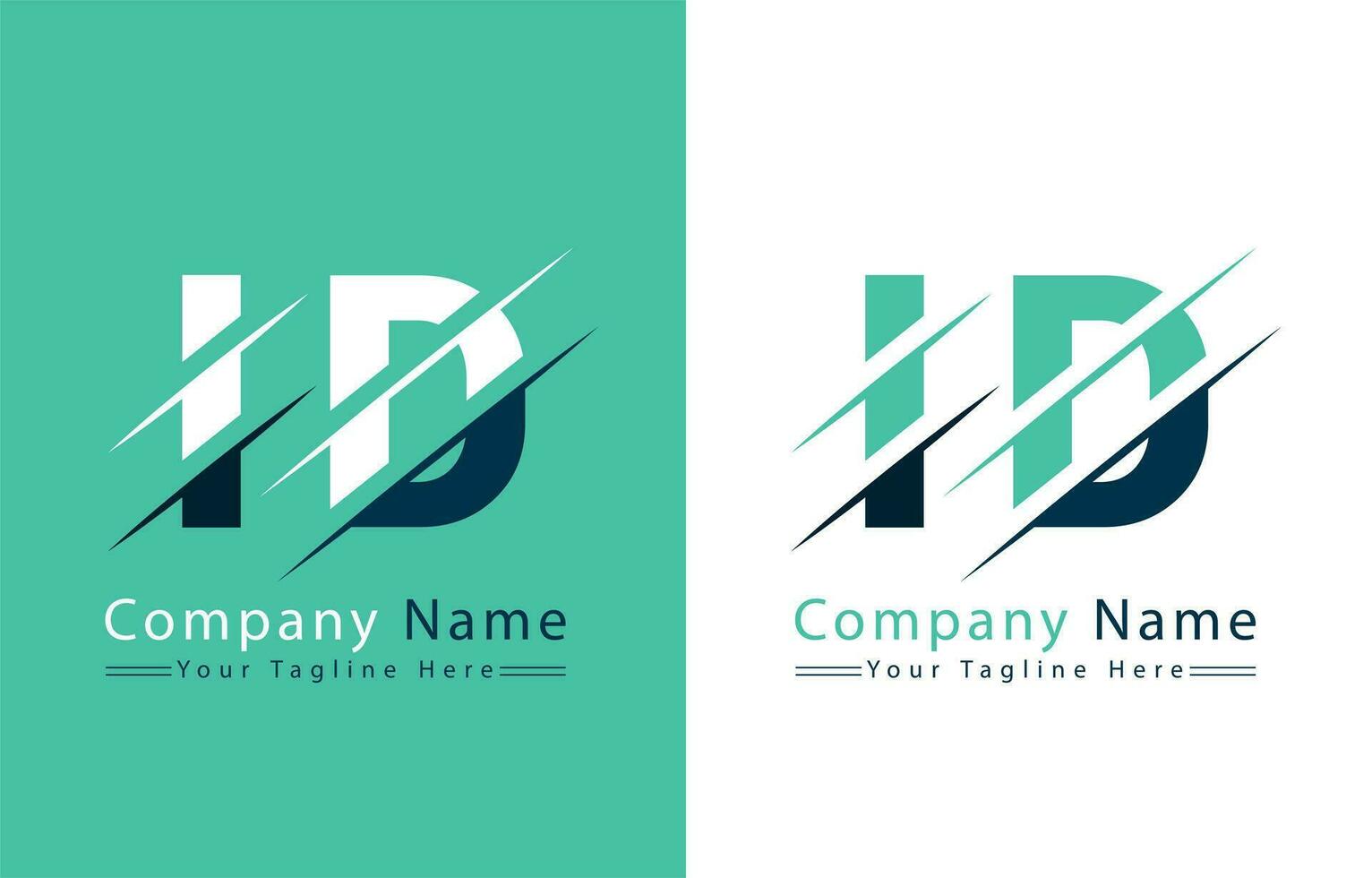 id lettre logo conception concept. vecteur logo illustration