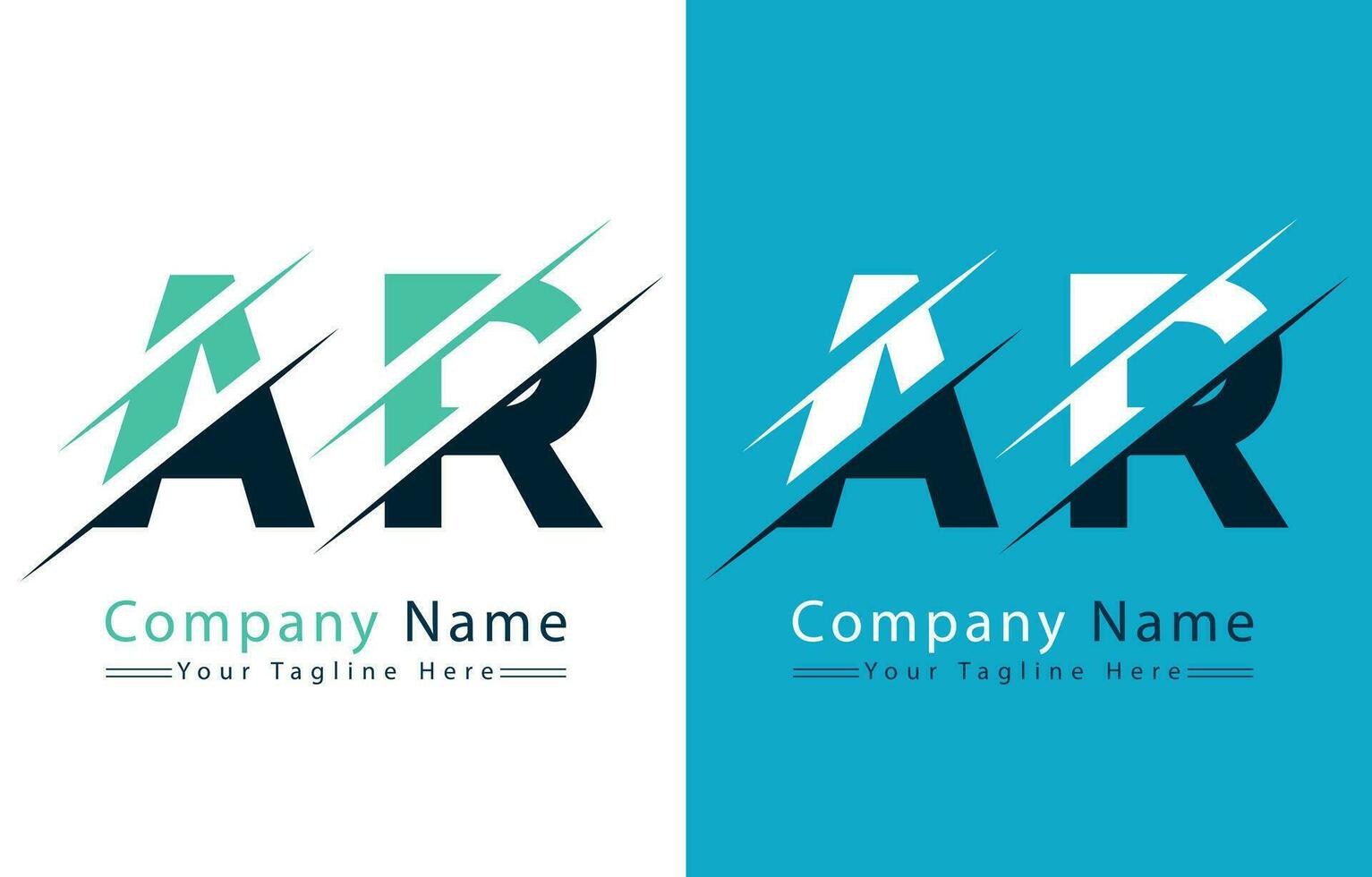 ar lettre logo vecteur conception concept éléments