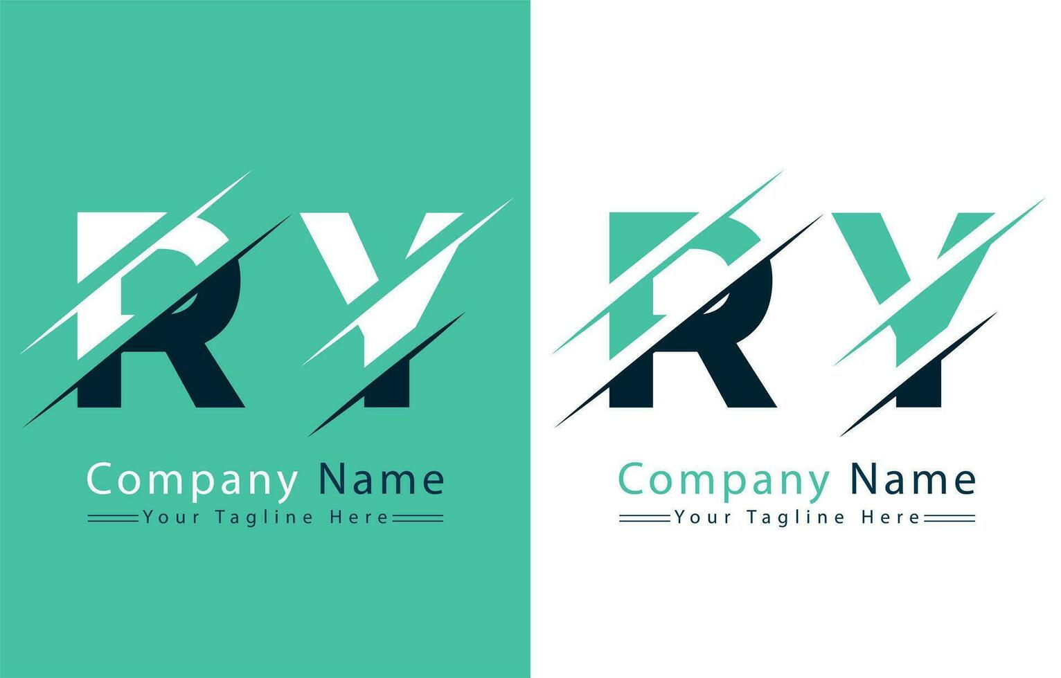 ry lettre logo vecteur conception concept éléments
