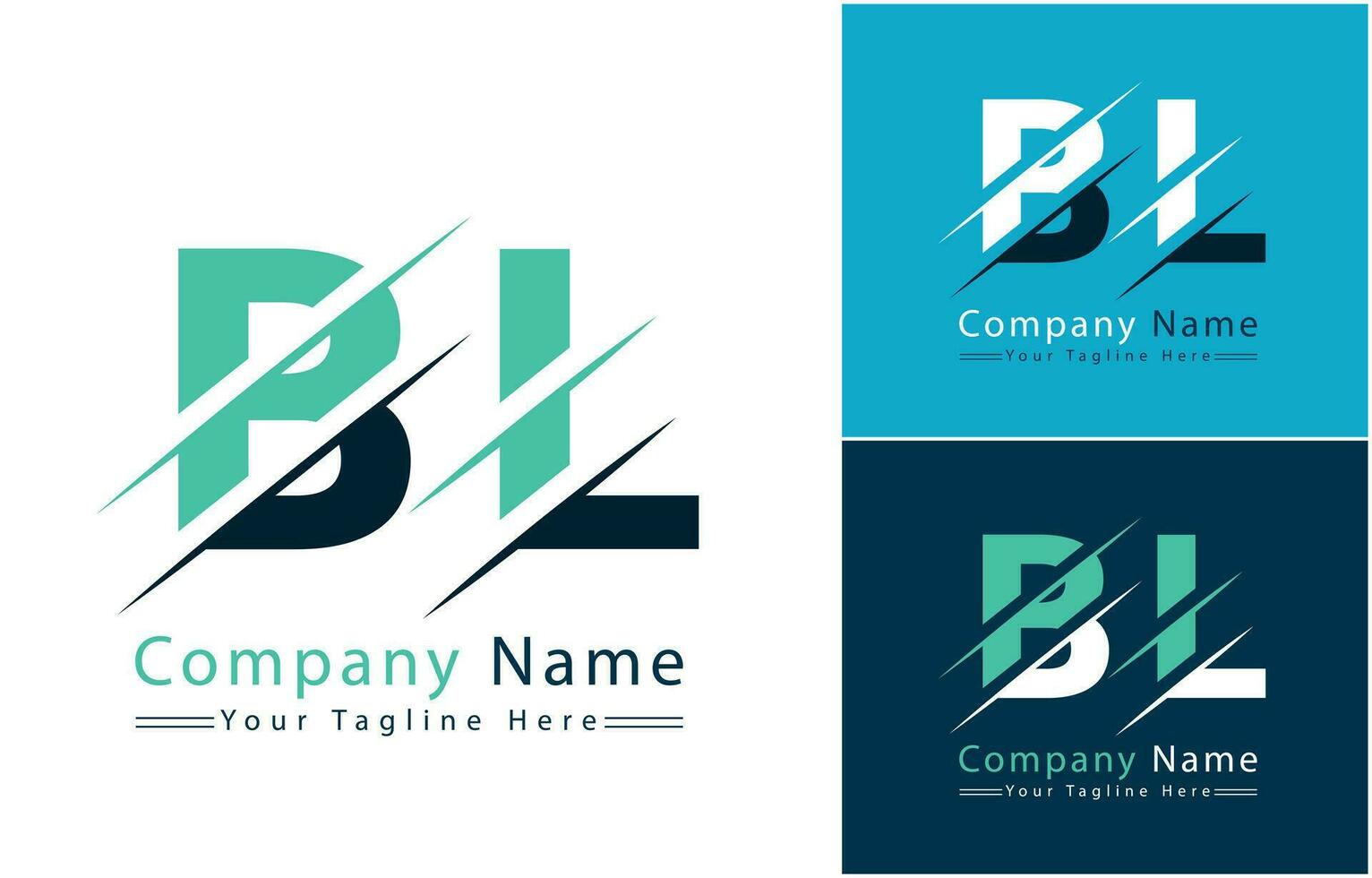 bl lettre logo vecteur conception concept éléments