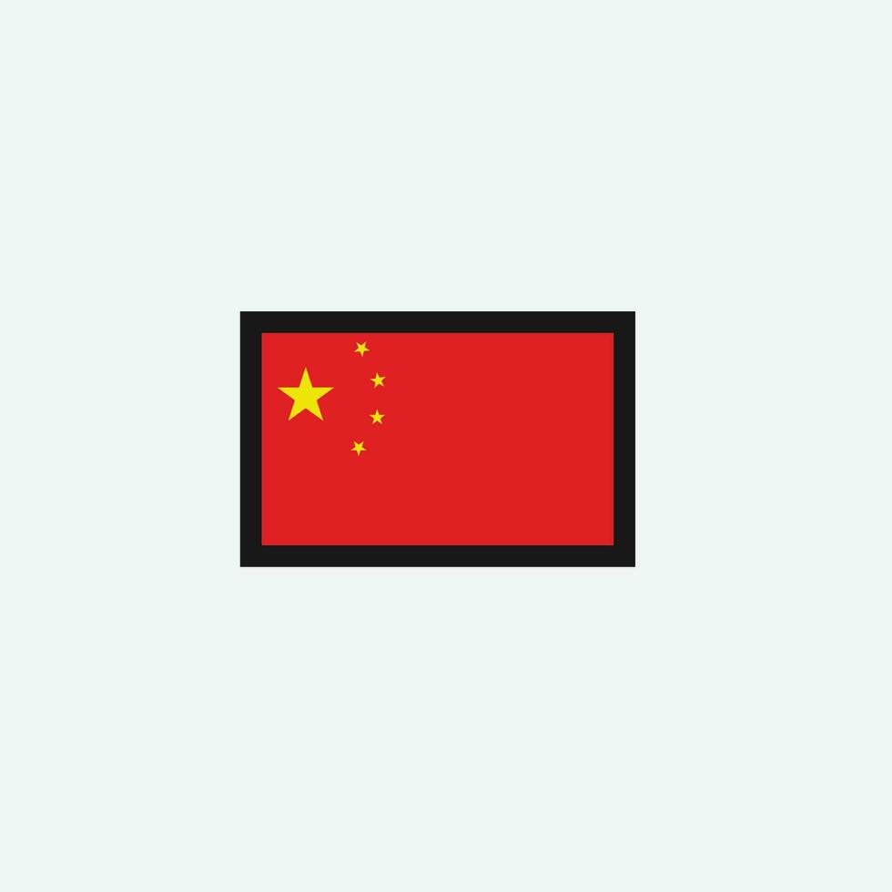 icône du drapeau de la chine vecteur