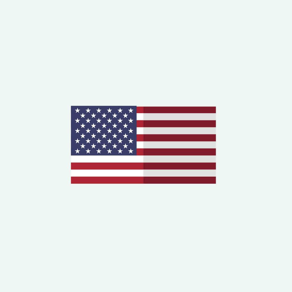Amérique drapeau icône vecteur