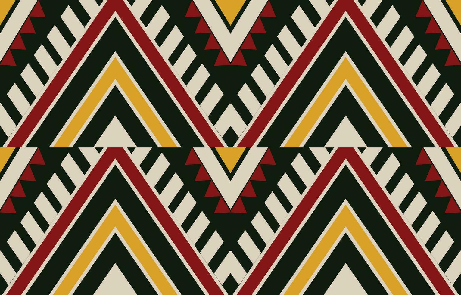 ethnique abstrait ikat art. aztèque ornement imprimer. géométrique ethnique modèle sans couture Couleur Oriental. conception pour Contexte ,rideau, tapis, fond d'écran, vêtements, emballage, batique, vecteur illustration.