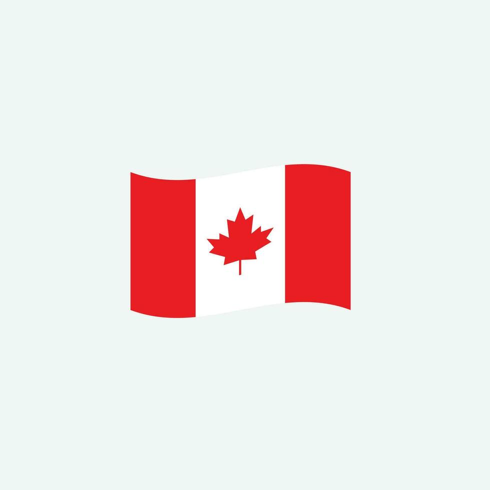 icône du drapeau canadien vecteur