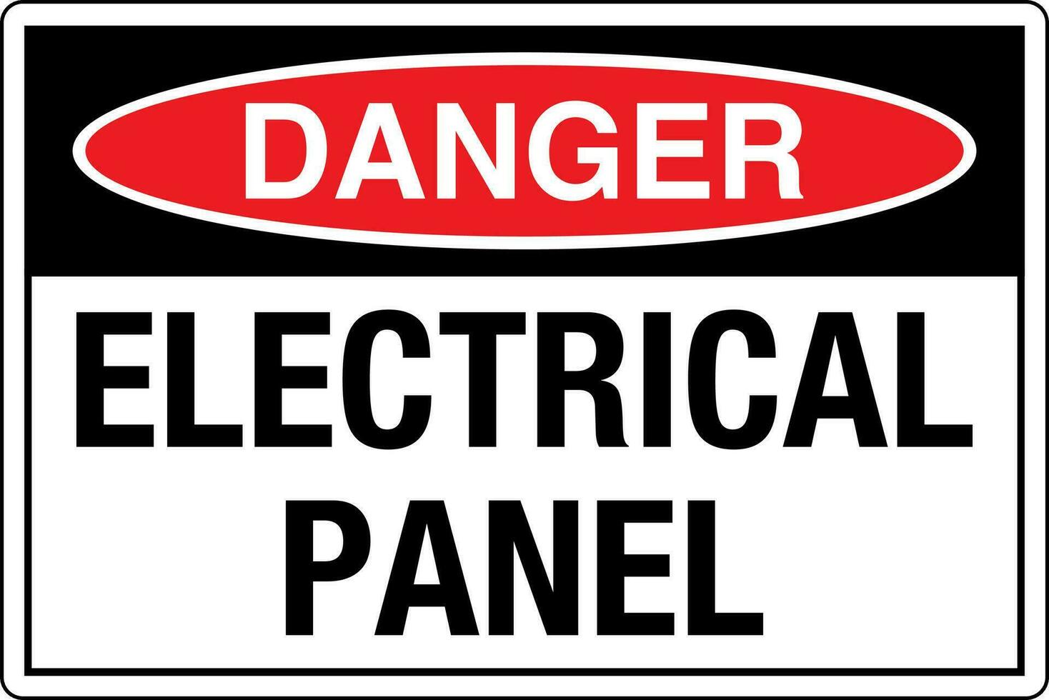 osha normes symboles inscrit lieu de travail sécurité signe danger mise en garde avertissement électrique panneau vecteur
