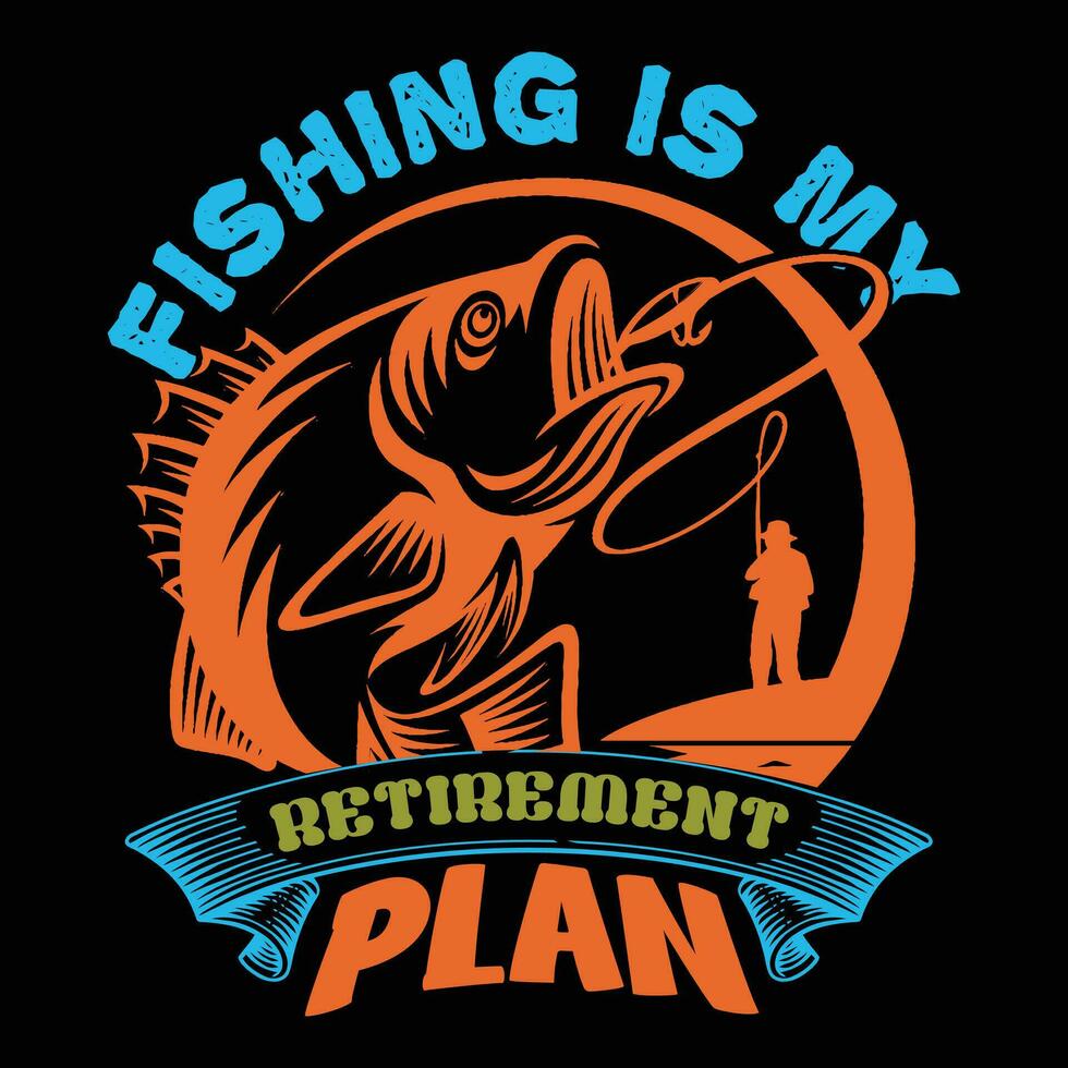 pêche citation impressionnant T-shirt graphique conception vecteur