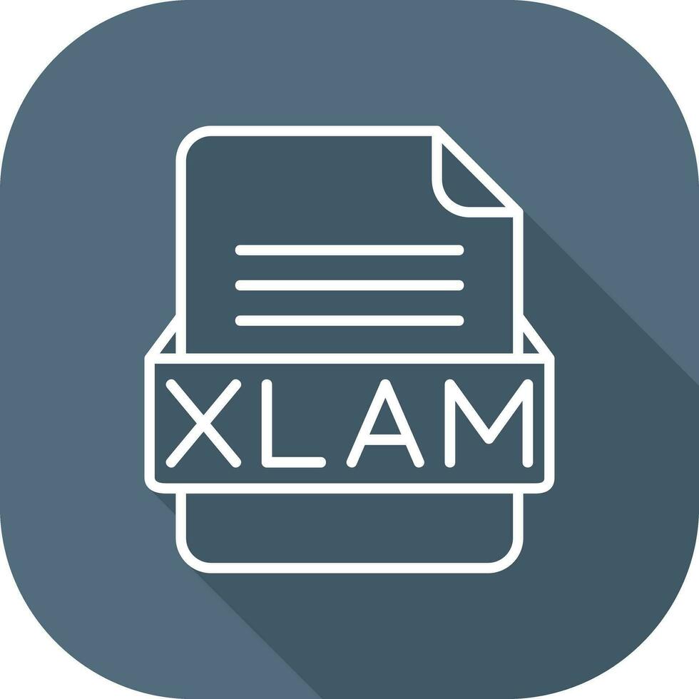 xlam fichier format vecteur icône