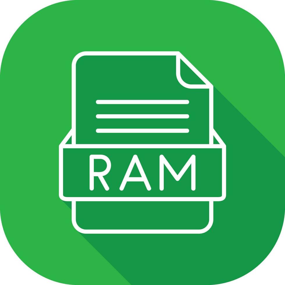 RAM fichier format vecteur icône