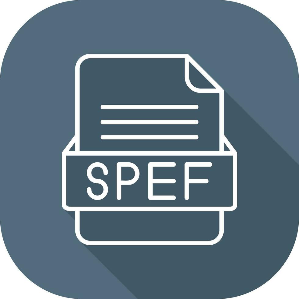 spef fichier format vecteur icône