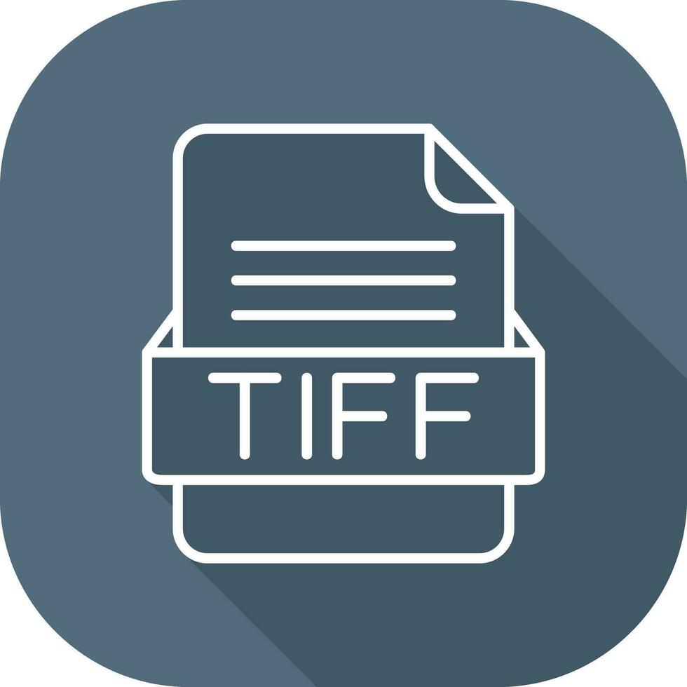 tiff fichier format vecteur icône