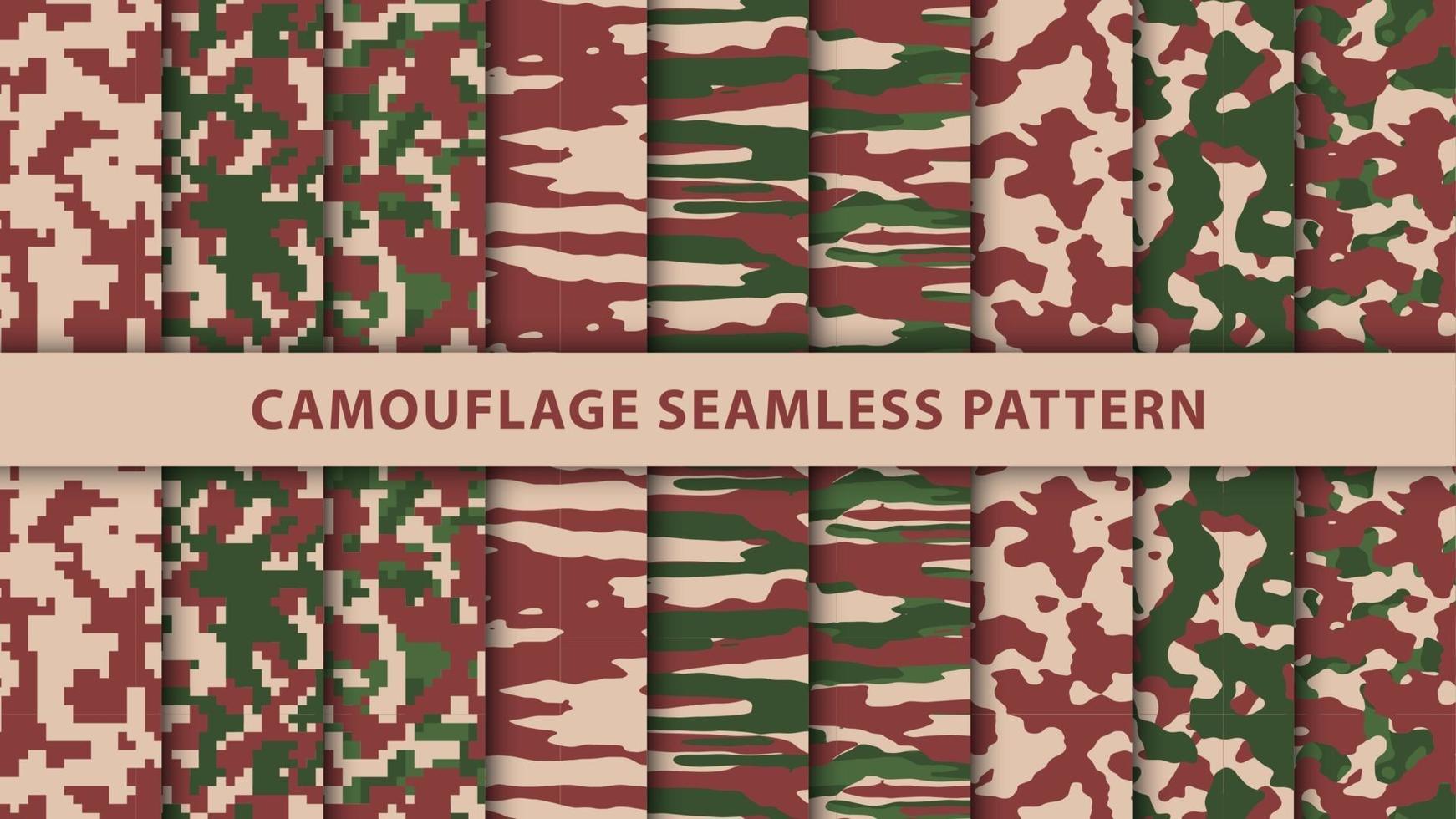 modèle sans couture de camouflage militaire et militaire vecteur