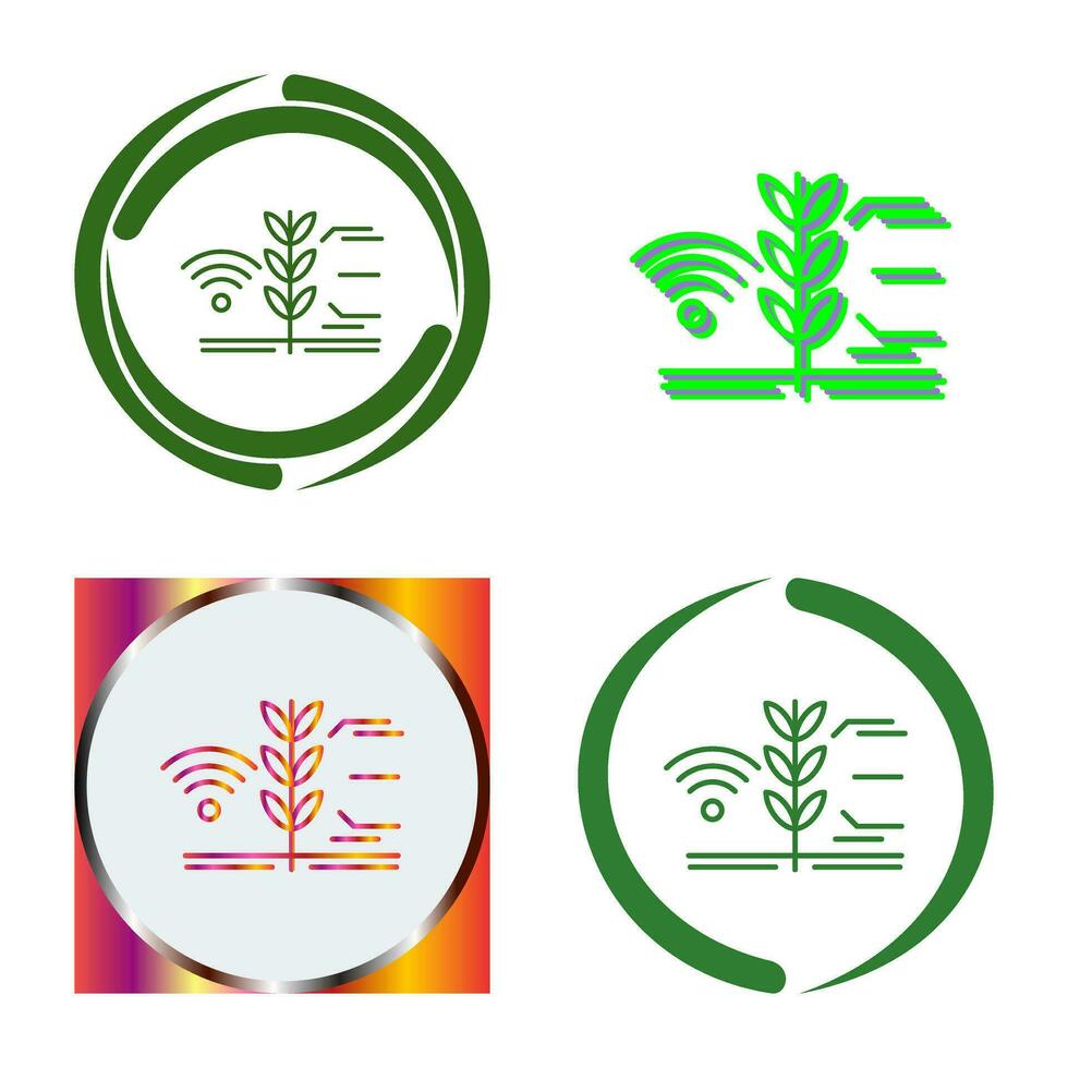 icône de vecteur de ferme intelligente