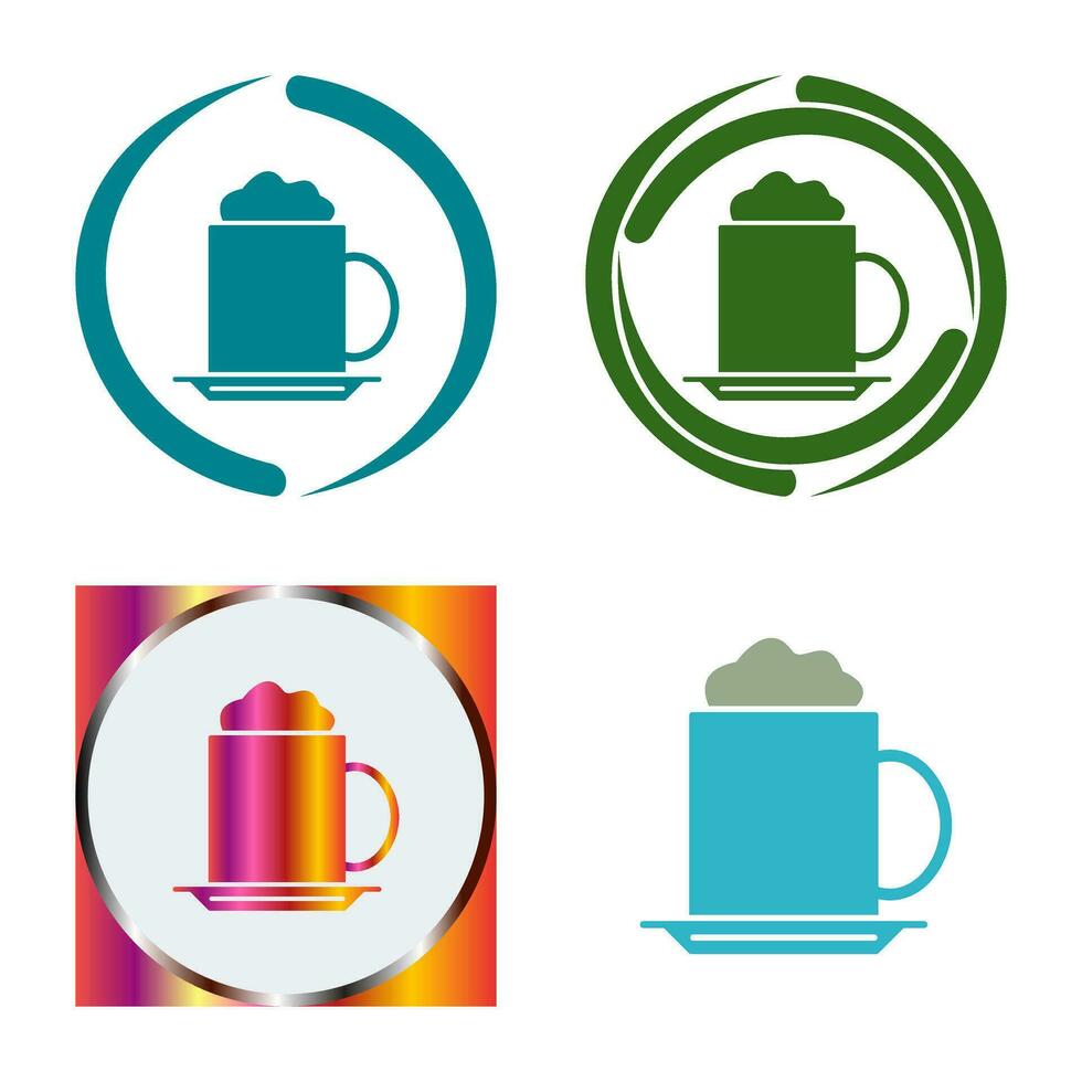 icône de vecteur de cappuccino