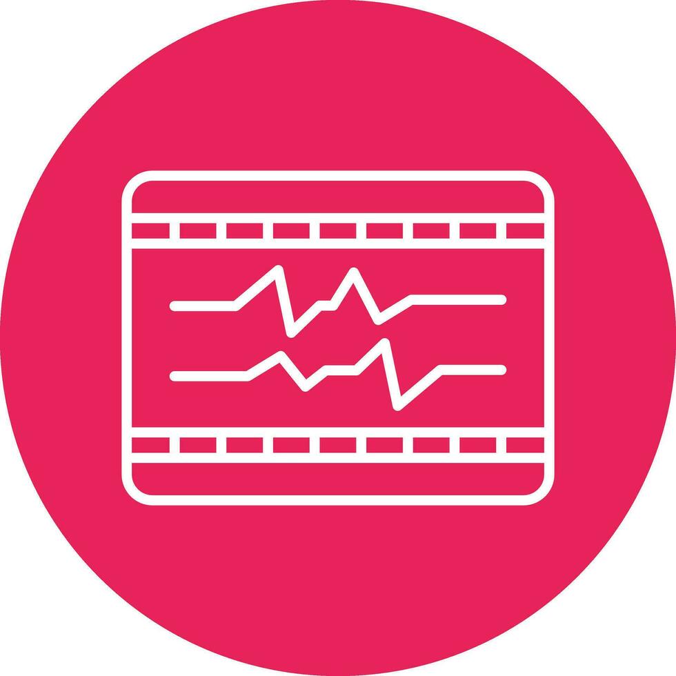 ecg vecteur icône