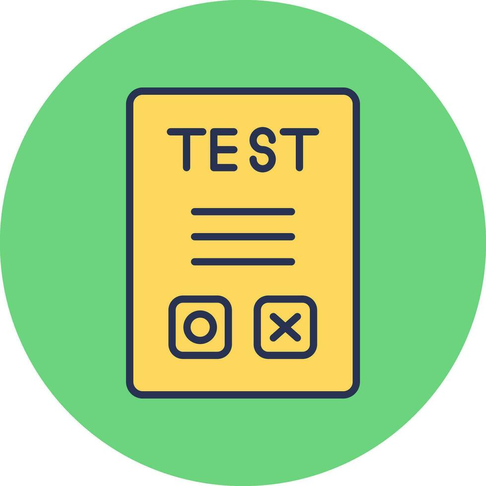 icône de vecteur de test