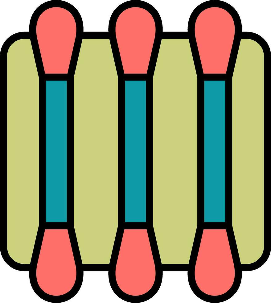 icône de vecteur de coton-tige