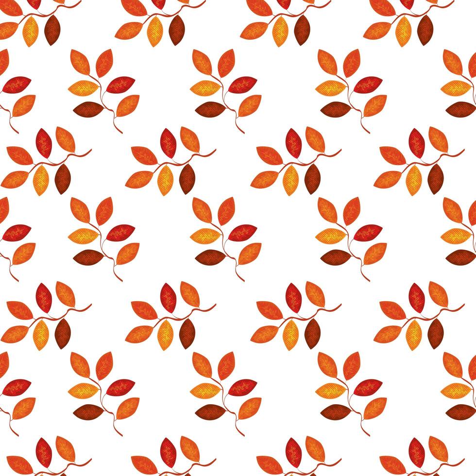 motif de décoration de feuilles d'automne vecteur