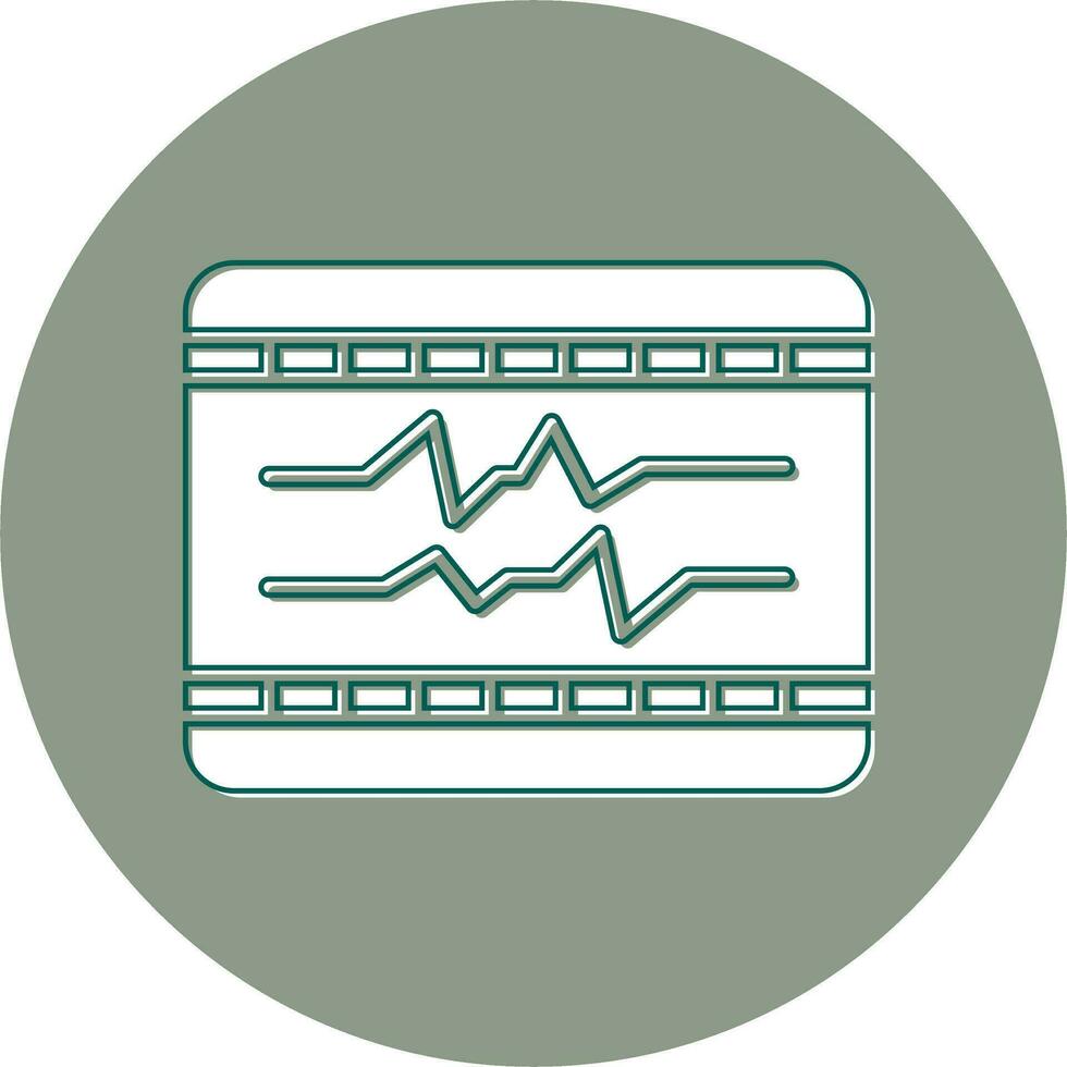 ecg vecteur icône