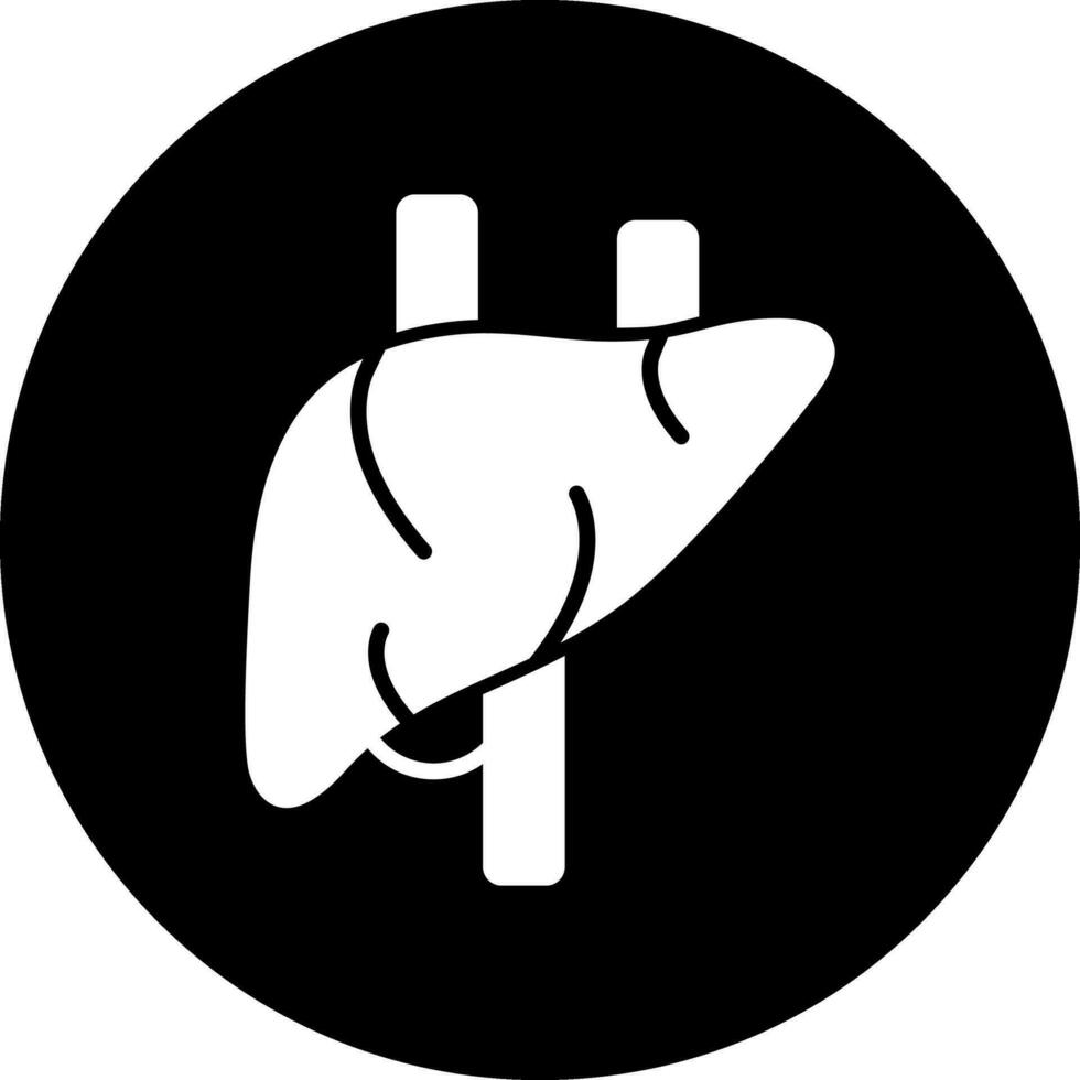 icône de vecteur de foie