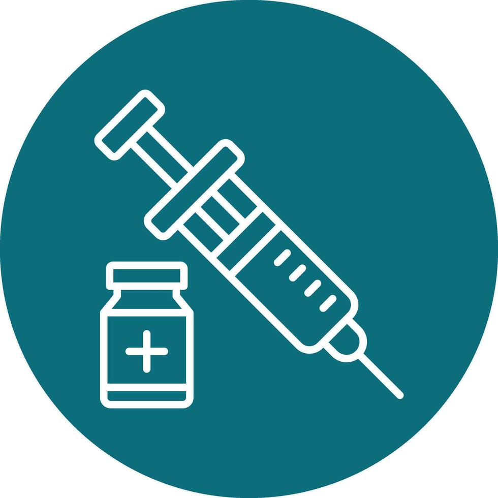 icône de vecteur de vaccin