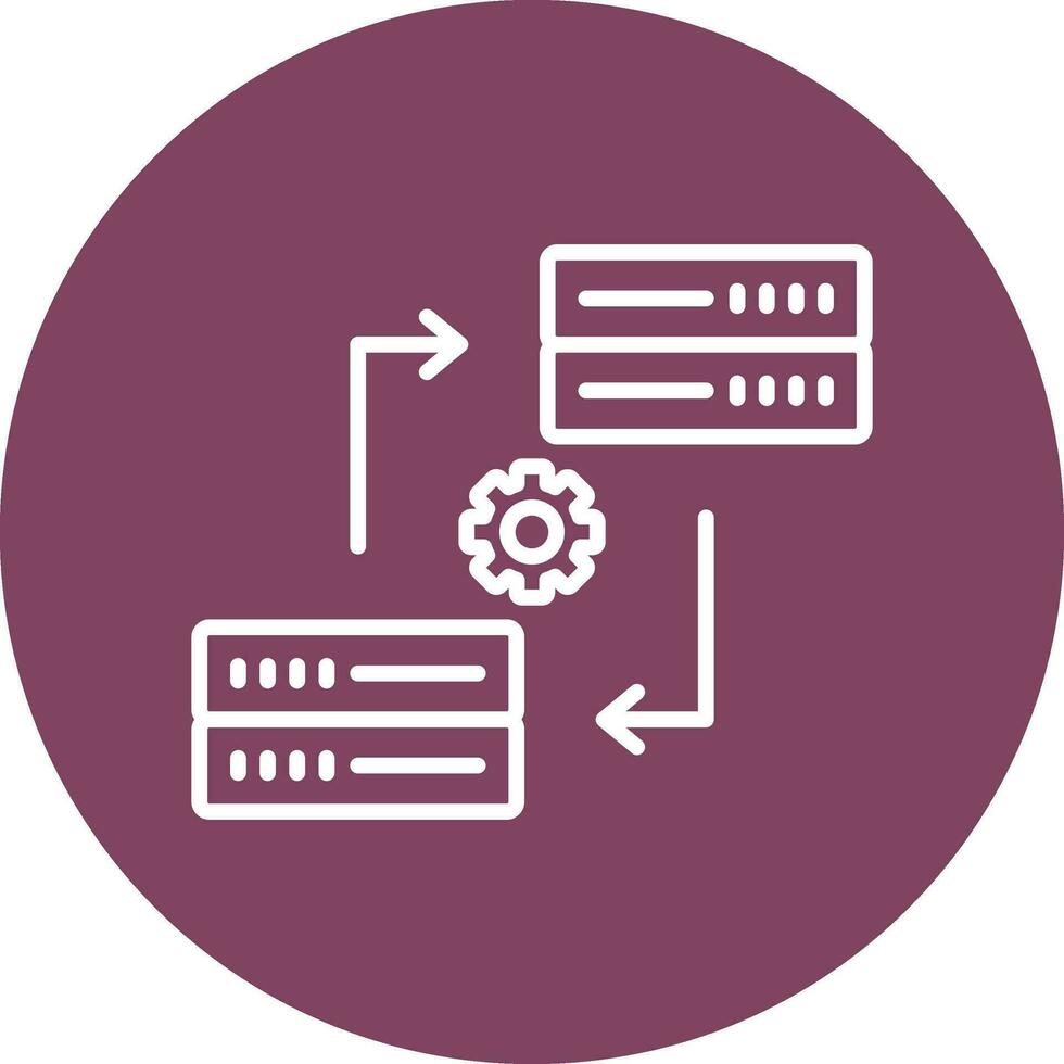 icône de vecteur de synchronisation de données