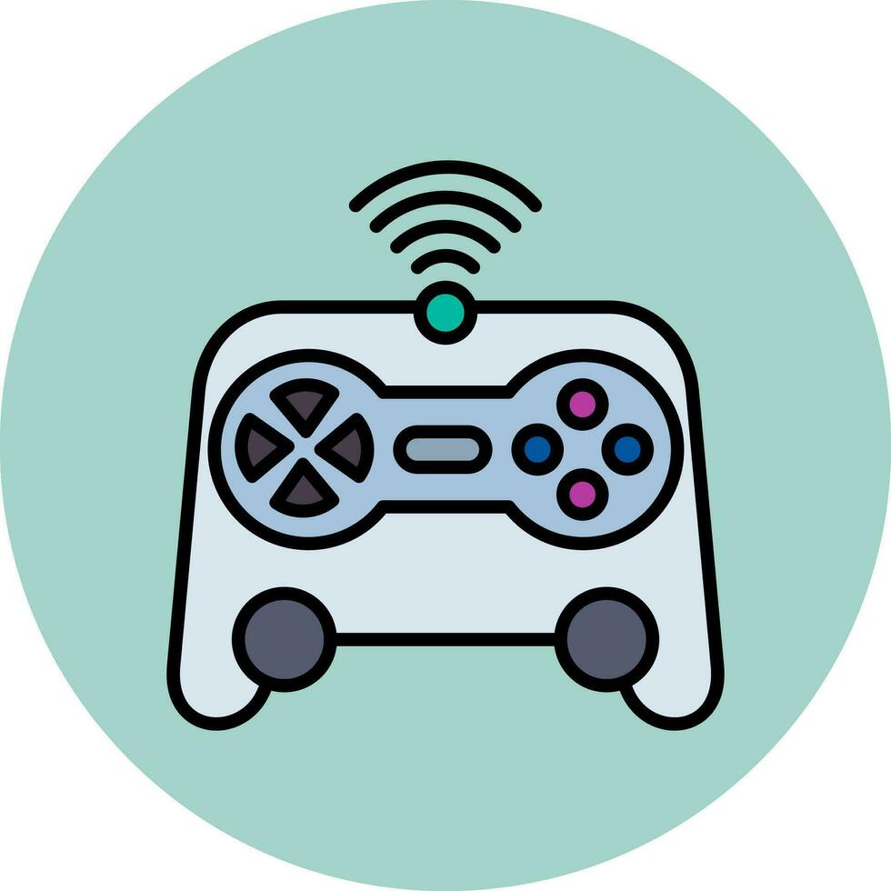 icône de vecteur de manette de jeu