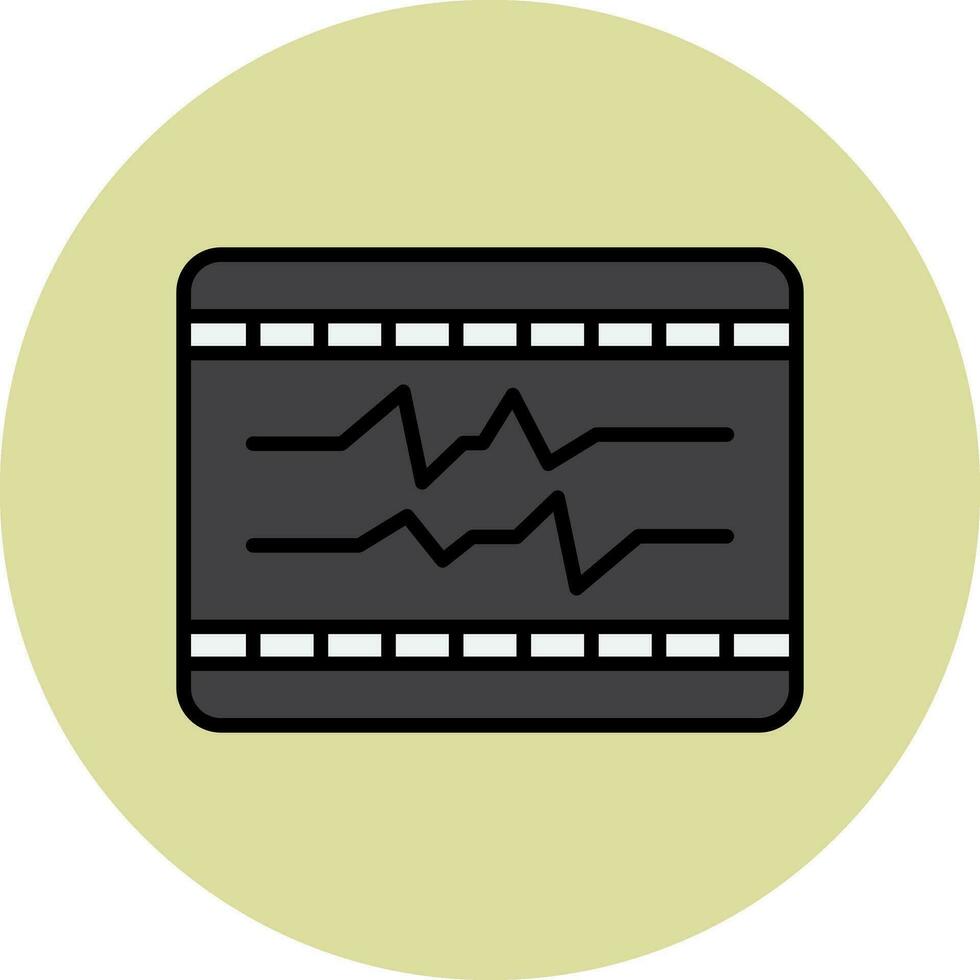 ecg vecteur icône