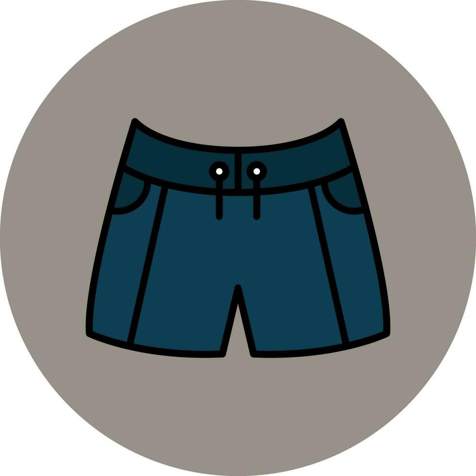 icône de vecteur de shorts