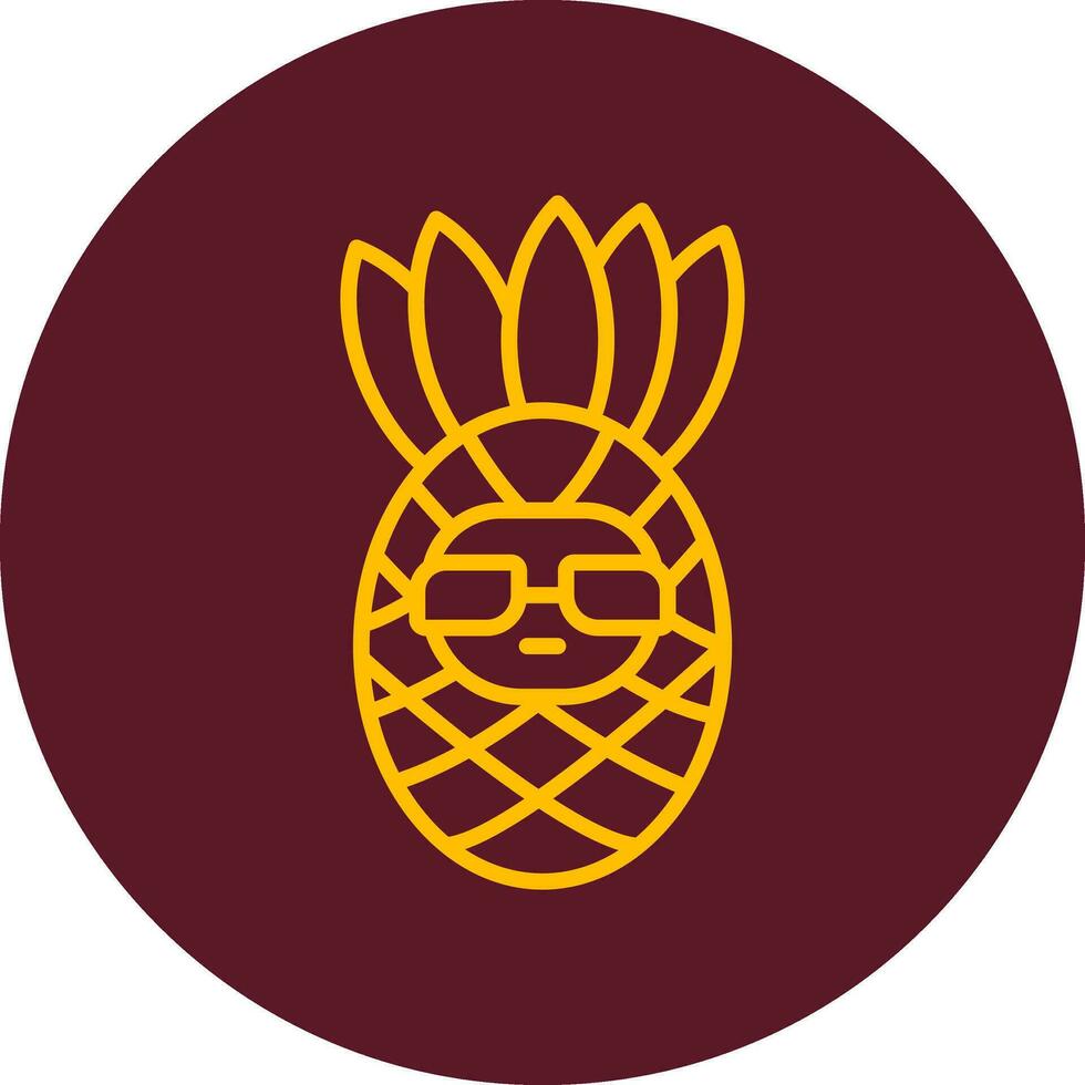 icône de vecteur d'ananas