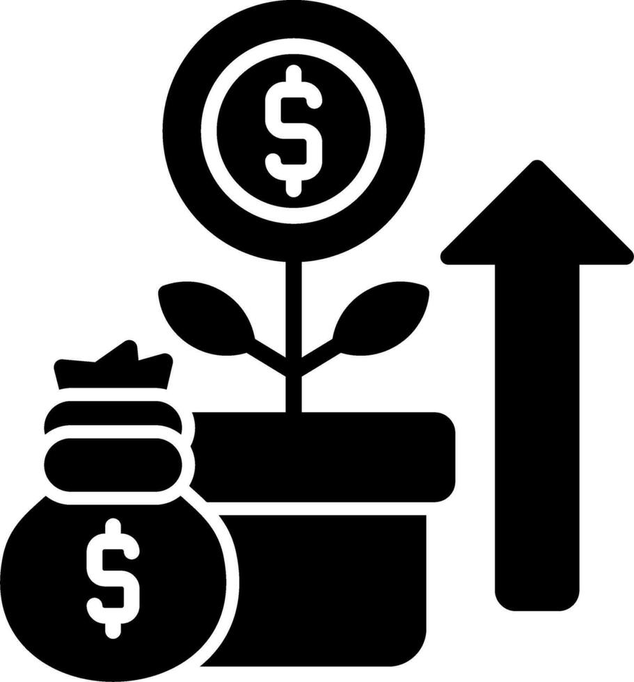 icône de vecteur de croissance