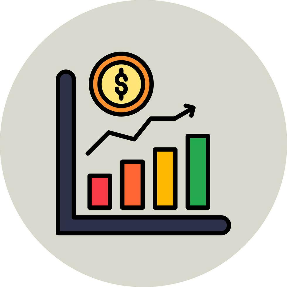 icône de vecteur de croissance