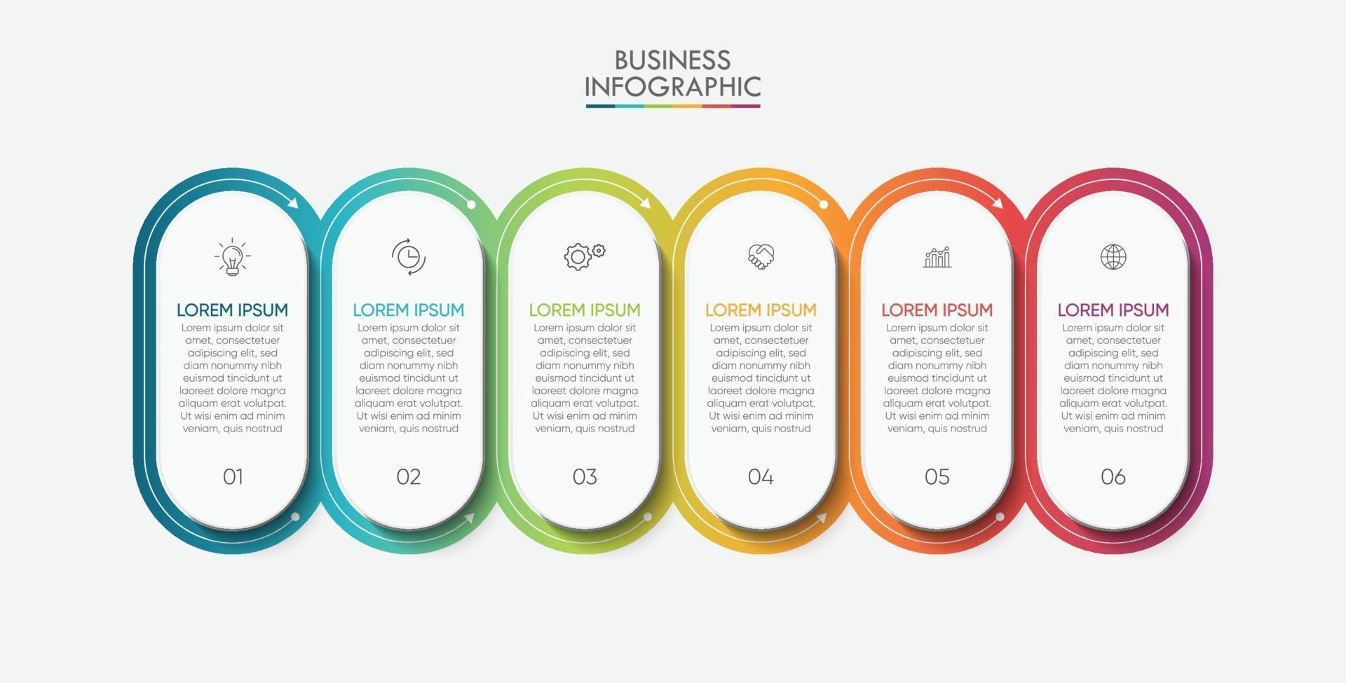 modèle d'infographie de présentation entreprise vecteur