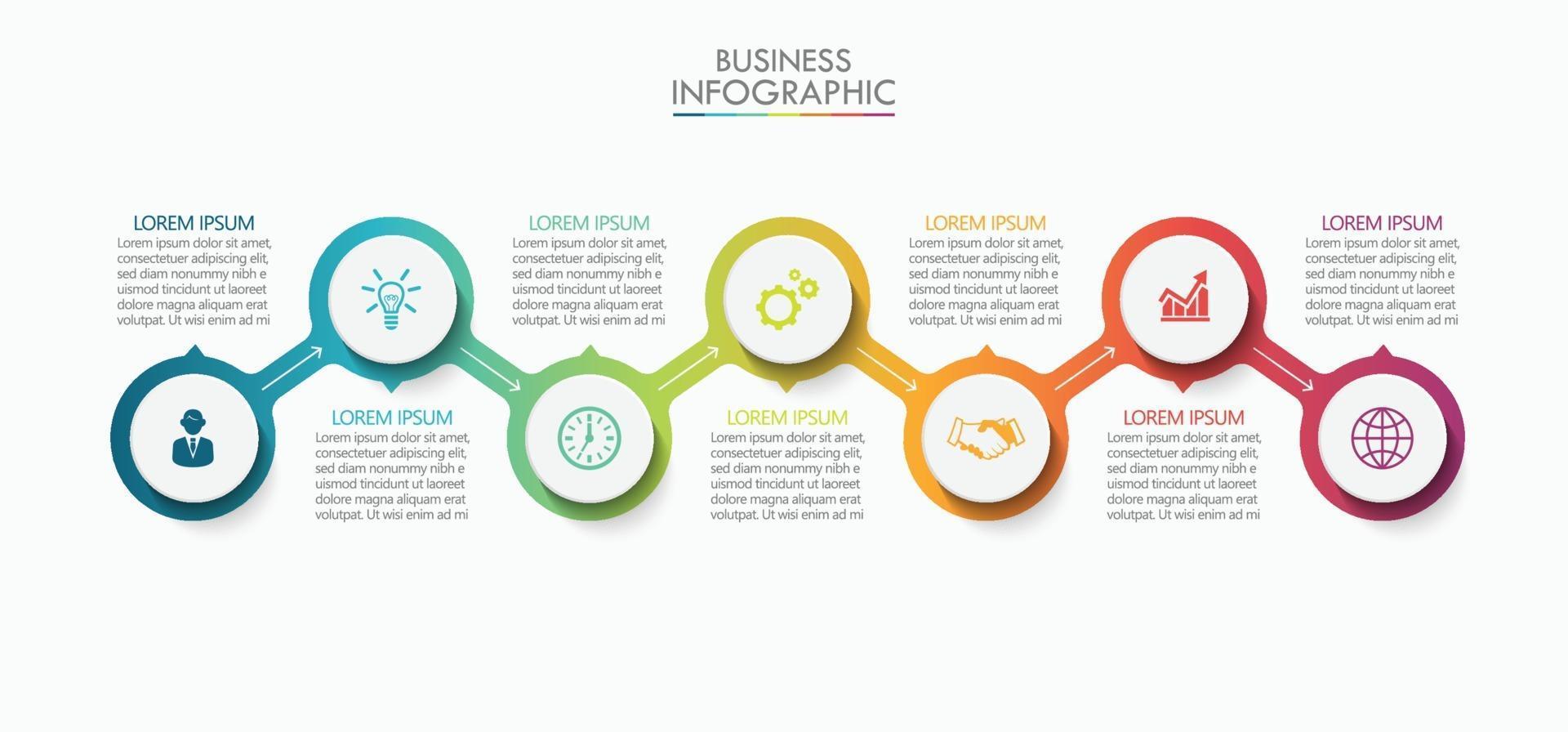 modèle d'infographie de présentation entreprise vecteur