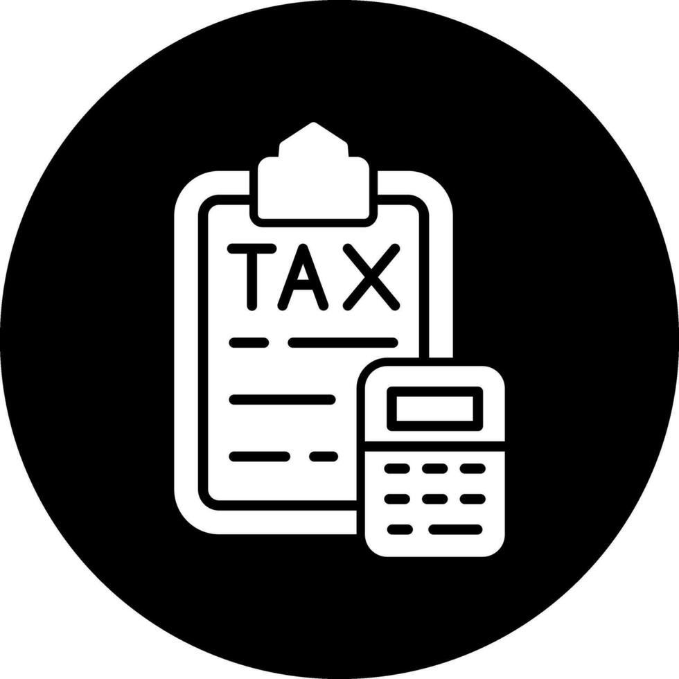 icône de vecteur d'impôt