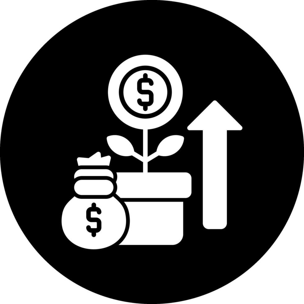 icône de vecteur de croissance