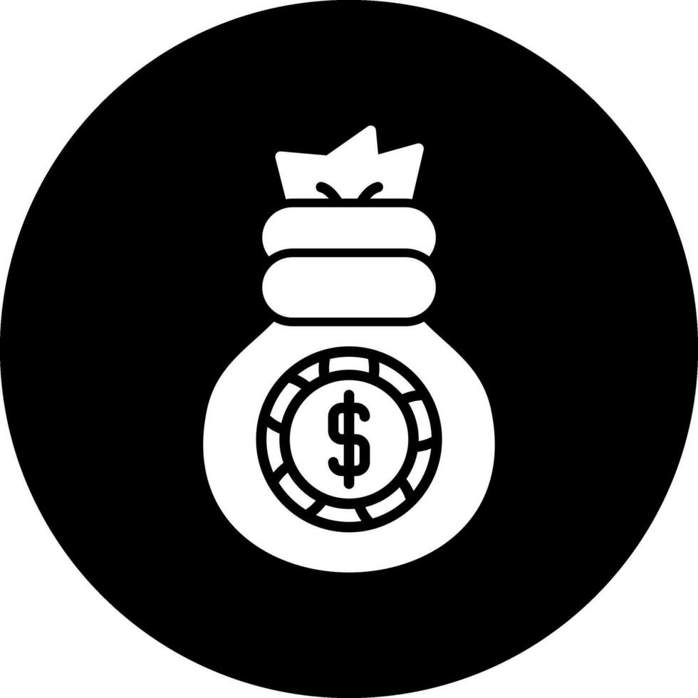 icône de vecteur de sac d'argent