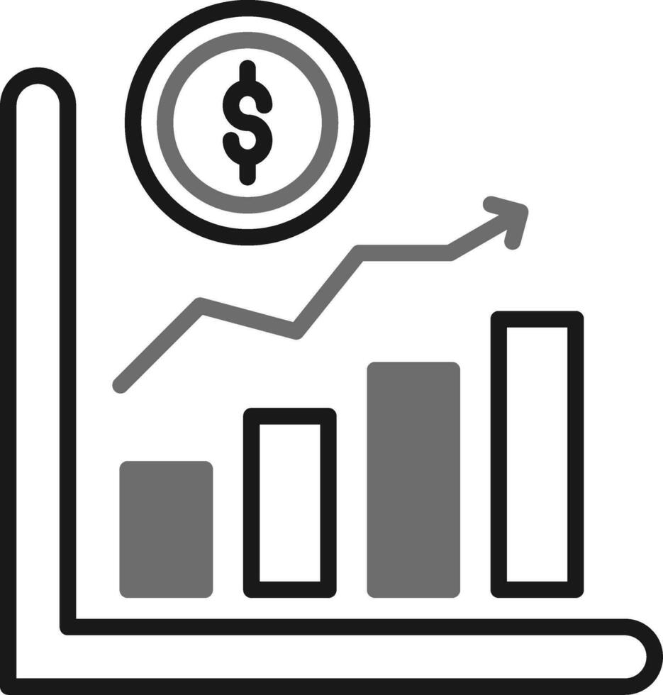 icône de vecteur de croissance