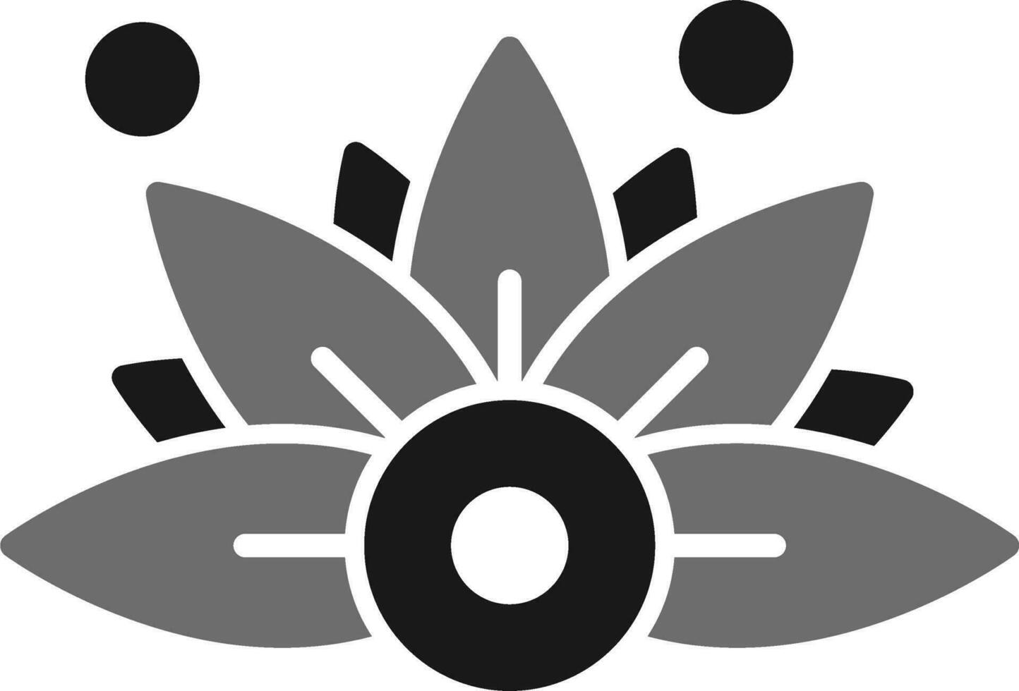 icône de vecteur de fleur de lotus
