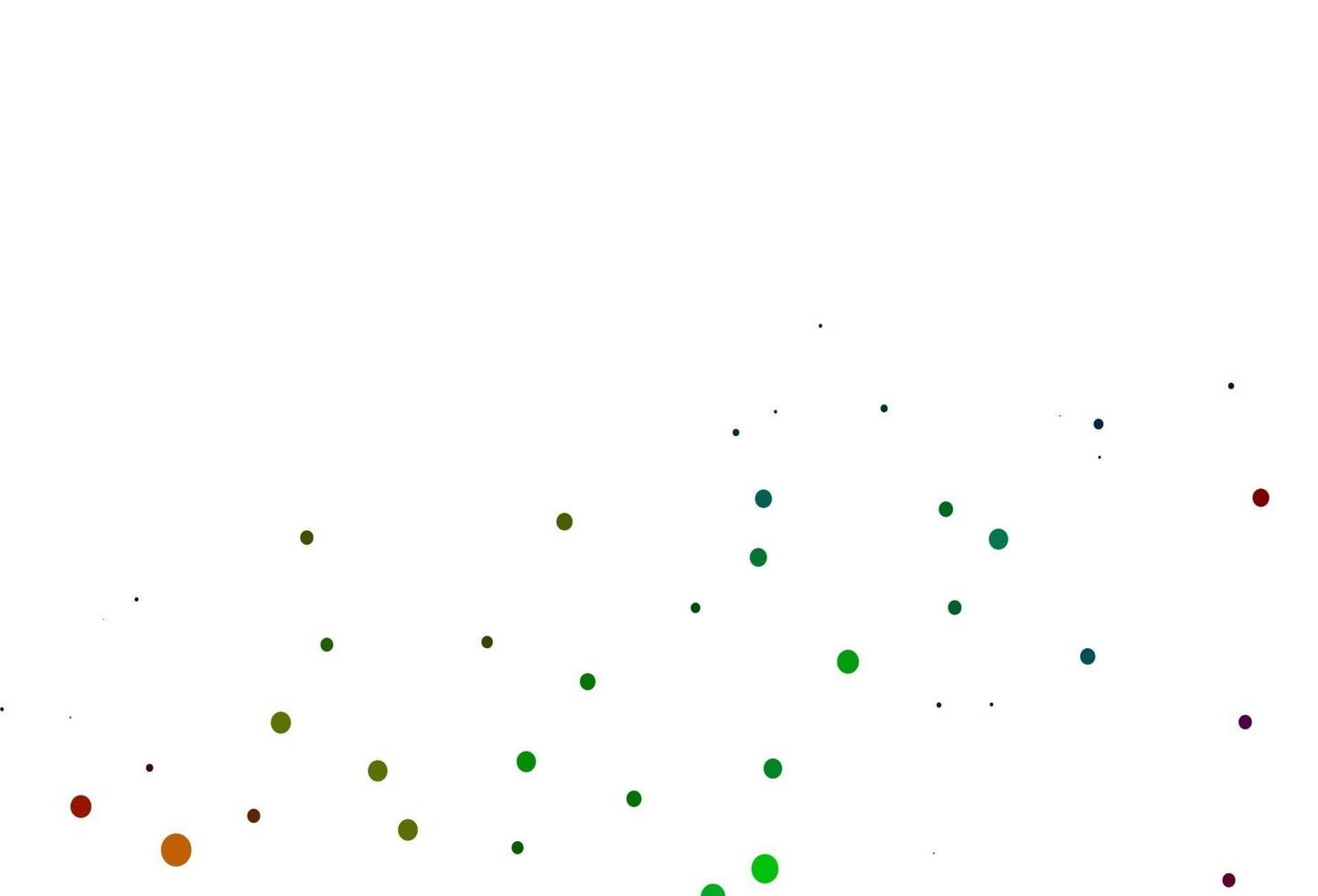 modèle vectoriel multicolore clair et arc-en-ciel avec des cercles.