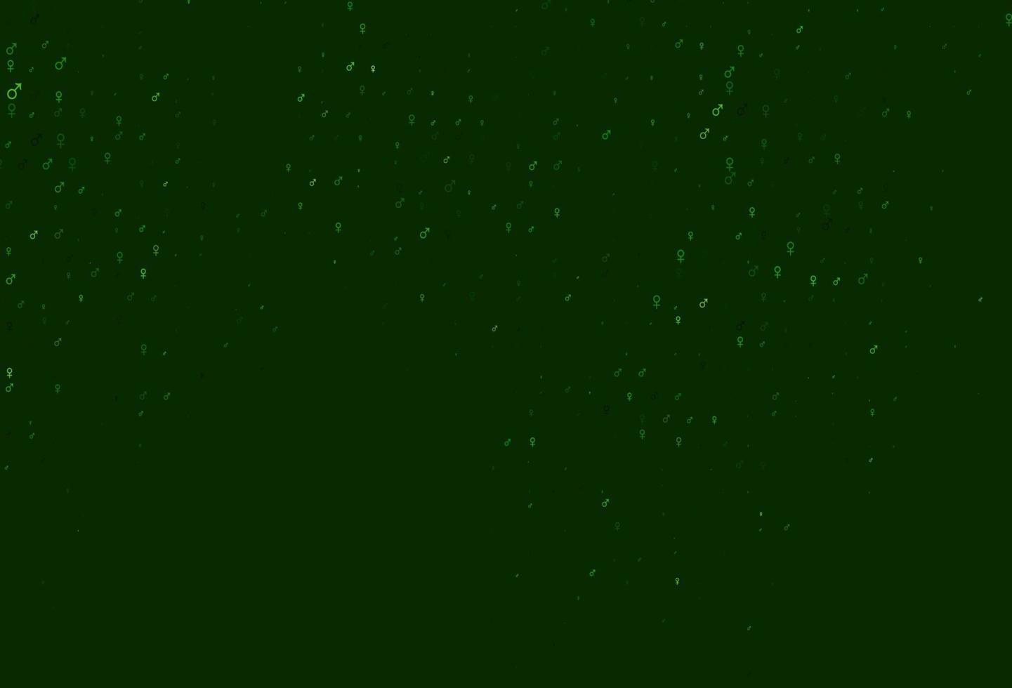 texture vecteur vert clair avec des icônes mâles et femelles.